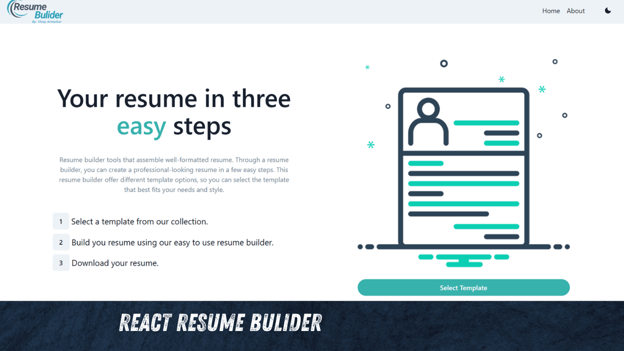 React Resume Builder
